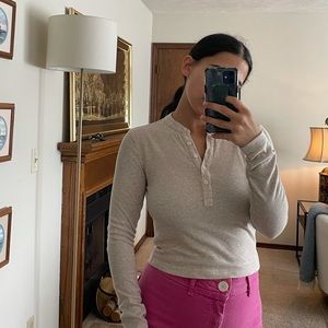 TOP - cropped long sleeve